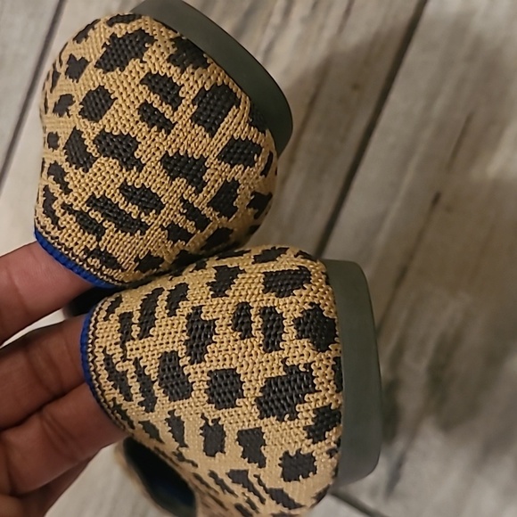 Rothy's Pointed Toe Retired Leopard Print Flats Washable Wmn 10 Authentic Casual - Picture 7 of 16